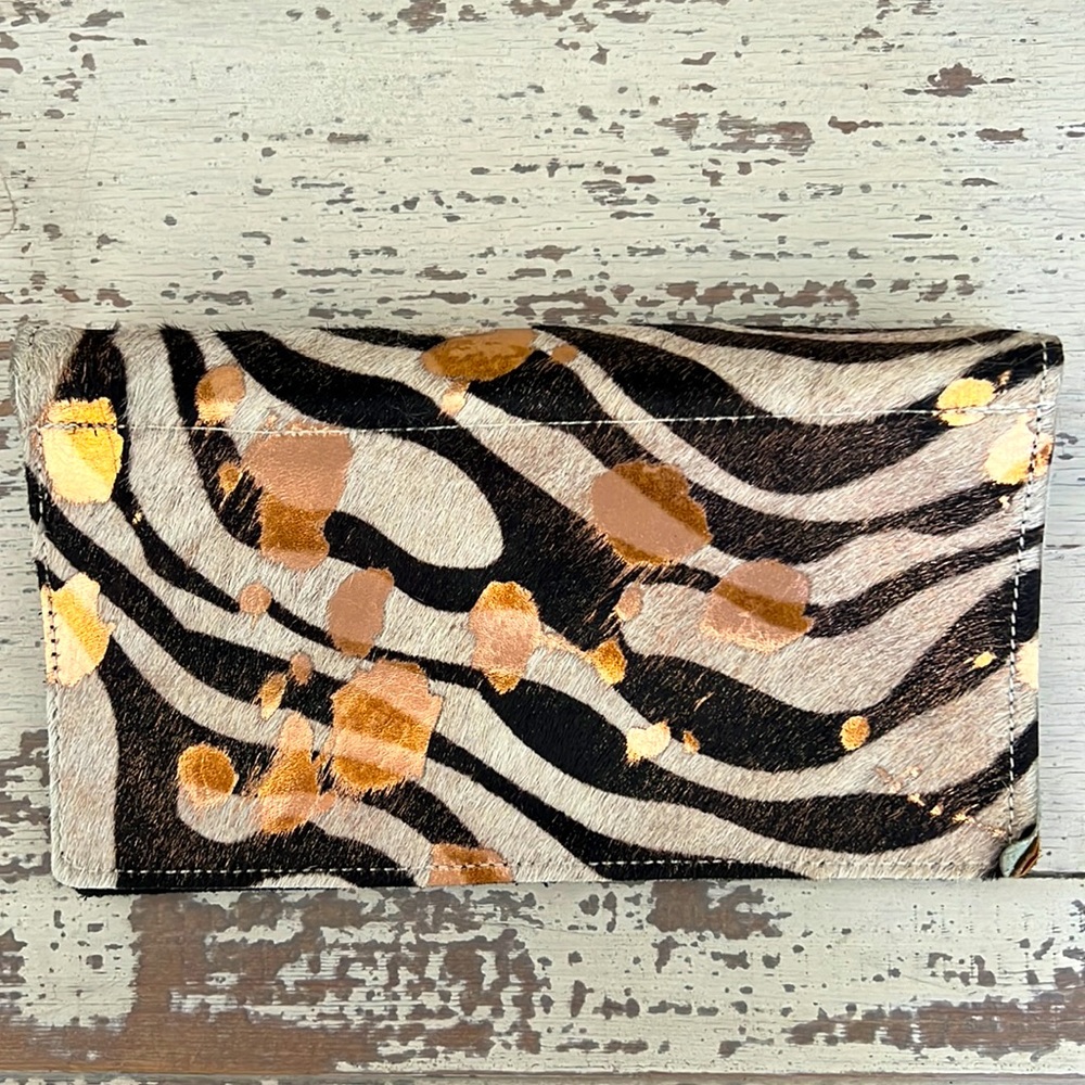 Satchel Zebra Print Wallet/Wristlet